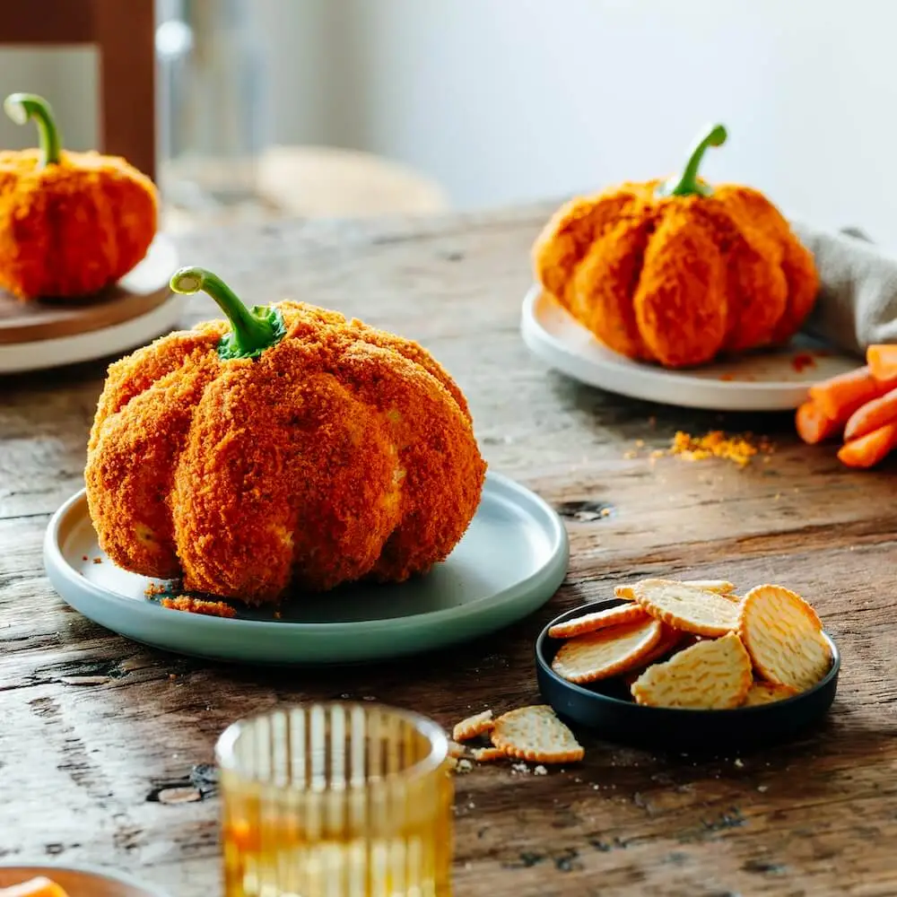 Pumpkin-Shaped Cheese Ball