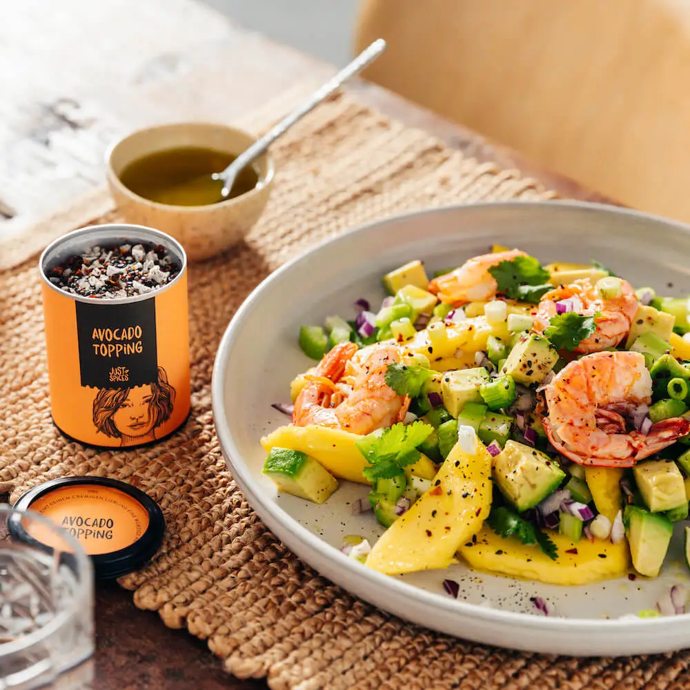 Avocado, Mango and Prawn Salad