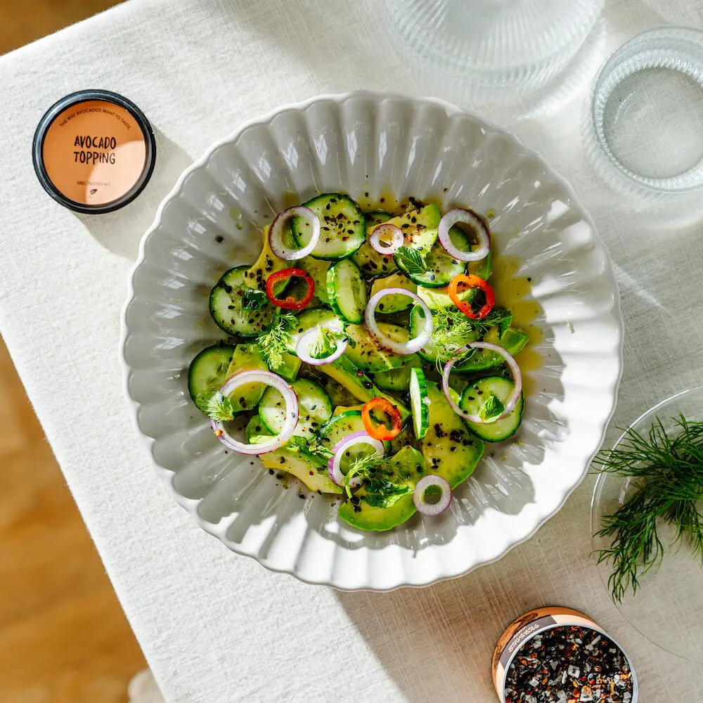 Cucumber and Avocado Salad