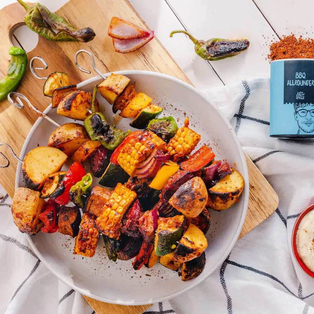 BBQ Vegetable Kebabs with Marinade