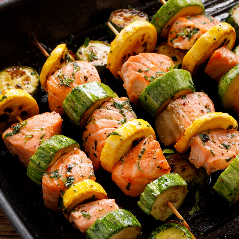 Grilled Salmon Skewers | Recipe