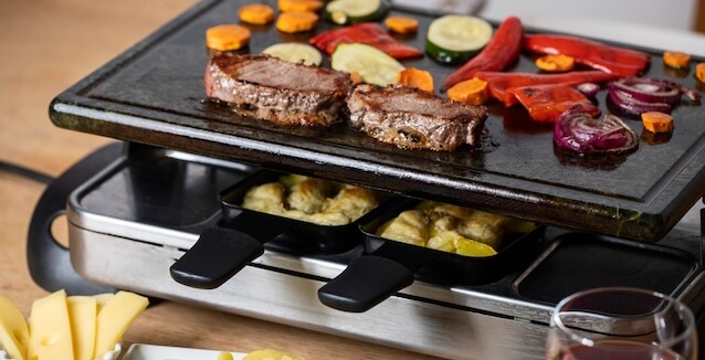 raclette party, how to host raclette party, raclette grill