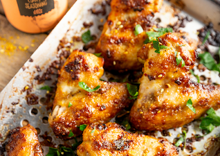 Grilled chicken wings